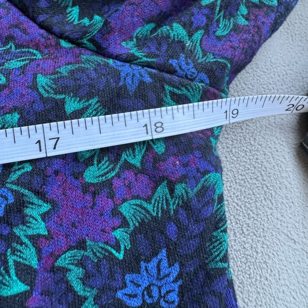 Vintage 80s Blazer, blue and purple with Gold Embellishments - Picture 9 of 11